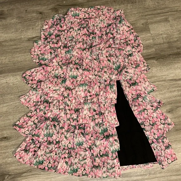 En Saison Lyra Tiered Midi Skirt - Picture 6 of 10